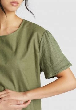 Khujo ALONNA T Shirt Imprimé Olive Femme -Khujo Soldes dceaa0dbb41a45c88291c64a2304f847