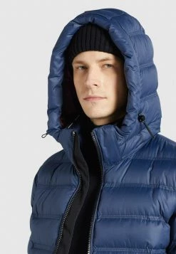 Khujo Homme TUDOR Veste D'hiver Dunkelblau -Khujo Soldes ddb789530fd643cdb9f5f028beb0082c
