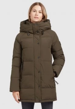 Khujo DORASI Veste D'hiver Khaki Femme -Khujo Soldes ddc4b55df8144a7ab28ab0dcdf1eb75b