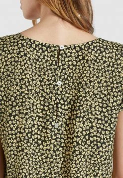 Khujo Femme LOMBA Blouse Schwarz Gelb Geblümt -Khujo Soldes ddddcd8c8ba141bbb6fb71a8b21adcf4