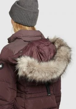Khujo AMARAY2 Veste D'hiver Weinrot Femme -Khujo Soldes de3ee4b13f114a8a89afd1007f5bfa5c