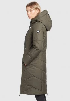 Khujo ARIBAY Veste D'hiver Dunkeloliv Femme -Khujo Soldes df2b679034bc43e5b8bd2993aaf442c3