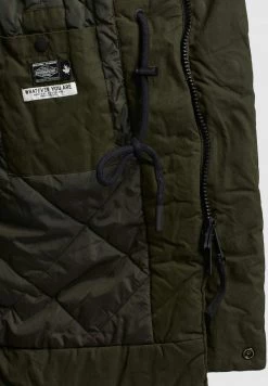 Khujo HOLDER Veste D'hiver Dunkelgrün Homme -Khujo Soldes df96c4c35f9744989d2a72d681340ddf