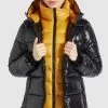 Khujo Femme AWINTA Veste D'hiver Schwarz -Khujo Soldes dfe7fa50d4dc42ff920a3a371985805a