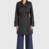 Khujo AMELE Trench Schwarz Femme