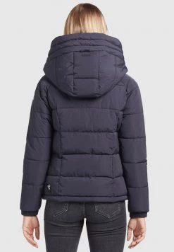 Khujo LILENA Veste D'hiver Dunkelblau Femme -Khujo Soldes e07dbefc1f394bae8d25753f78132897