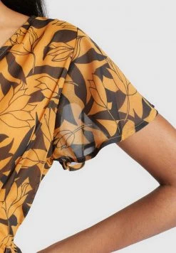 Khujo Femme VARVARA Robe De Jour Orange/black -Khujo Soldes e0d26aa2baa0468f8971b0078d128bcf