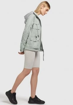 Khujo Femme FLAMES Veste Légère Blassgrün -Khujo Soldes e114bd879b27444aa481085766a676b9
