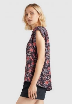 Khujo Femme LERATO Blouse Dunkelblau Gemustert -Khujo Soldes e1eded6278df4daabd3fb944916feb72