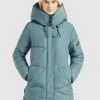 Khujo JORDIS Veste D'hiver Blaugrau Femme -Khujo Soldes e1f6c5351e8a47a588dbdf71f651d758