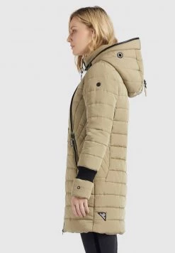 Khujo SHINE Veste D'hiver Beige Femme -Khujo Soldes e2102bf1a7f84092917cba2a9ab70f6a