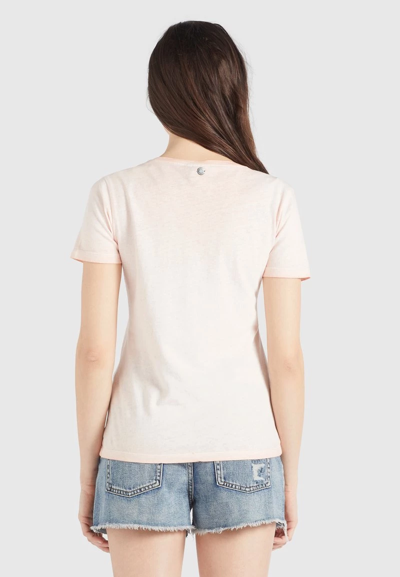 Khujo PERGOLA T Shirt Basique Apricot Femme 5 Khujo PERGOLA T Shirt Basique Apricot Femme – Image 3