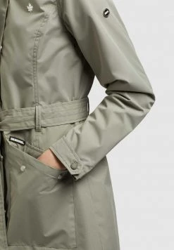 Khujo Femme LAUREN Trench Graugrün -Khujo Soldes e2c73f977dbd48ebba7c1c2ca8372904