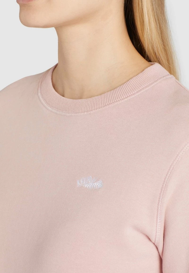 Khujo Femme ANAKONI LEAVES EMBRO Sweatshirt Rosa 8 Khujo Femme ANAKONI LEAVES EMBRO Sweatshirt Rosa – Image 6