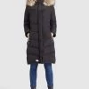 Khujo Femme LUBECK LONG4 Veste D'hiver Schwarz -Khujo Soldes e5caffa3df6146e494ba63215fe7b229