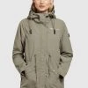 Khujo CAIMA Parka Graugrün Femme -Khujo Soldes e5fdae56988a46d59669bfe5b8caee43