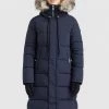 Khujo LISSANDRA Veste D'hiver Dunkelblau Femme -Khujo Soldes e62487103d23452d88e6e8482c379c59