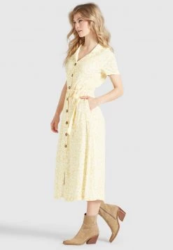 Khujo Femme GOYA Robe Chemise Gelb Weiß Geblümt 14 Khujo Femme GOYA Robe Chemise Gelb Weiß Geblümt -Khujo Soldes e6a635bac0f34c54a1e822463ed114d6