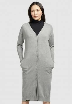 Khujo ELINA Gilet Grau Meliert Femme