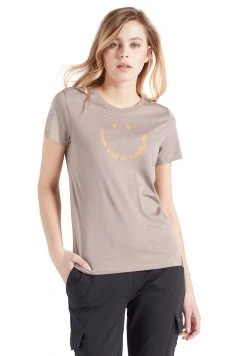 Khujo FRANCESCA SMILE T Shirt Imprimé Graubraun Femme