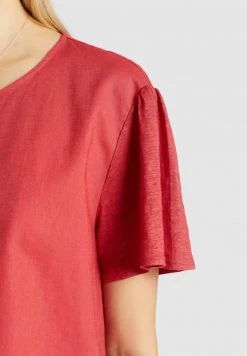 Khujo Femme ALONNA T Shirt Imprimé Red -Khujo Soldes e73413c0497f4163b7b1e1580af3478e