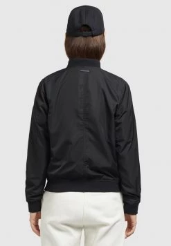Khujo Femme STENCE Blouson Bomber Schwarz -Khujo Soldes e77cecfd82d94ce2870a82b3b123213e