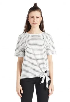 Khujo AURELIA T Shirt Imprimé Weiß Schwarz Gestreift Femme -Khujo Soldes e8c1e28ecaa04420839fa2fb777b844e