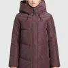 Khujo Femme JORDIS Veste D'hiver Weinrot -Khujo Soldes ea2146188e9f4f96a59fff4e975ba49d