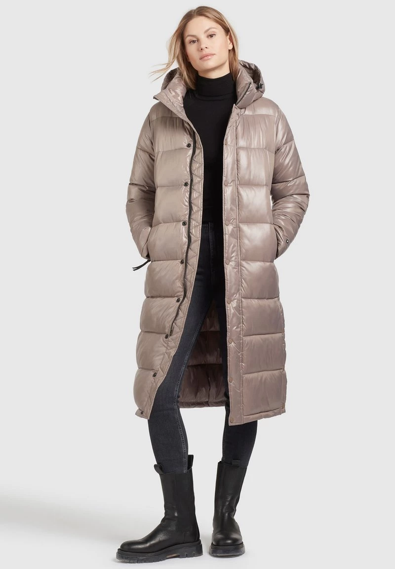 Khujo Femme CORINNA SHINY Veste D'hiver Taupe Glänzend 7 Khujo Femme CORINNA SHINY Veste D'hiver Taupe Glänzend – Image 5