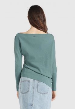 Khujo YODES Pullover Aqua Femme -Khujo Soldes ee8a061ca4034b978c63847ccb4e402e