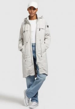 Khujo VOYA Parka Hellgrau Femme -Khujo Soldes ef26ef2b48a64103ad974f6b5a1367ef