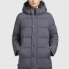Khujo Femme WENCKE MATT Veste D'hiver Grau -Khujo Soldes ef62218a8e7f46d3adff14a74b22f503