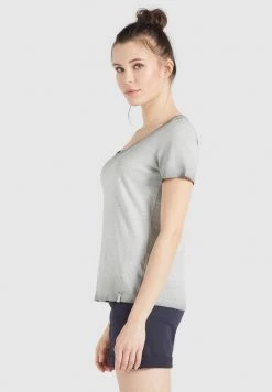 Khujo PERGOLA T Shirt Basique Grau Femme -Khujo Soldes f193358404e54d9d9fa1f209ed4c0d88