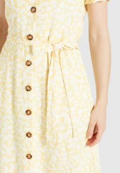 Khujo Femme GOYA Robe Chemise Gelb Weiß Geblümt 17 Khujo Femme GOYA Robe Chemise Gelb Weiß Geblümt -Khujo Soldes f22172eed23b4e24aac415791ef07370