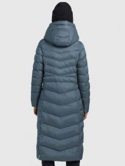 Khujo INGRAM SHINE Veste D'hiver Blaugrau Femme -Khujo Soldes f237ec58ff7a445ea149c27089a32804