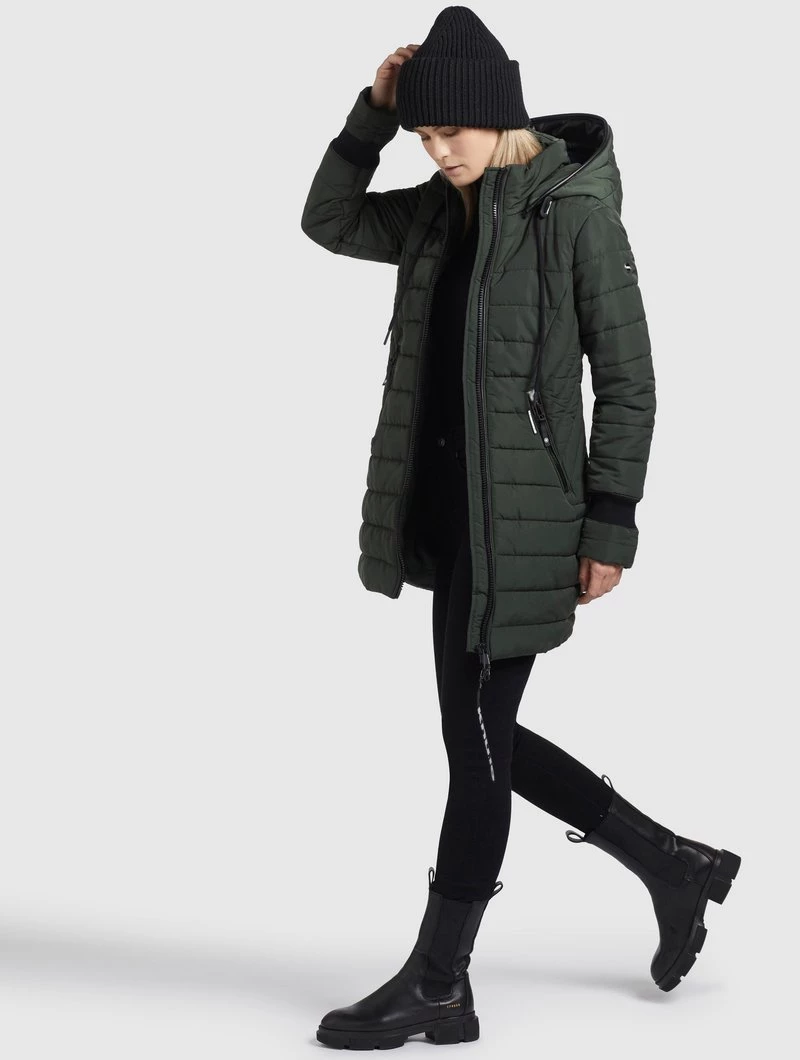 Khujo Femme SHINE2 LIGHT Veste D'hiver Dunkelgrün 7 Khujo Femme SHINE2 LIGHT Veste D'hiver Dunkelgrün – Image 5
