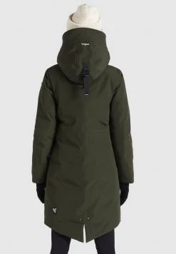 Khujo CHARLYN2 Veste D'hiver Dunkeloliv Polyester Femme -Khujo Soldes f29399c69bfa417cba0c468cee88fc1a