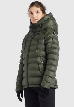 Khujo Femme SANTA SHINE Veste D'hiver Dunkeloliv -Khujo Soldes f2c3bd0c0f9543879804926abdd5c44e