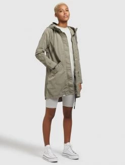 Khujo GAMES Parka Graugrün Femme -Khujo Soldes f7a89084ba9f4916a36b6db52dd2b99e