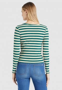 Khujo SICHUAN T Shirt à Manches Longues Grün Beige Gestreift Femme 12 Khujo SICHUAN T Shirt à Manches Longues Grün Beige Gestreift Femme -Khujo Soldes f867f12ac3534b67a9d71fe97cbeaeb5