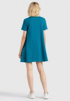 Khujo Femme SARAI Robe En Jersey Grün -Khujo Soldes f8767c988b5f4f1f87f5b27c81b1a3a5