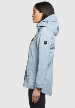 Khujo CAIMA Parka Hellblau Femme -Khujo Soldes f9ddd7cf781742ea9f754554d32524ac