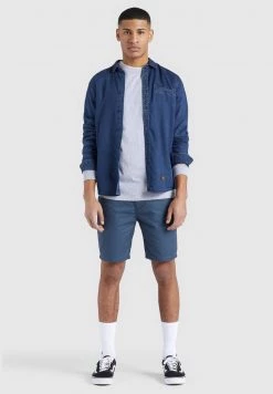 Khujo Homme POSTO Chemise Denim Blau -Khujo Soldes fa7cc35874e84c95b10461fe7aaaedcd