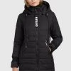 Khujo Femme SHINE2 STRUCTURED Veste D'hiver Schwarz -Khujo Soldes fb670355c1334dd68df78c4369d52dff