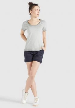 Khujo PERGOLA T Shirt Basique Grau Femme -Khujo Soldes fc0491f3bec4431296249700ae858b39