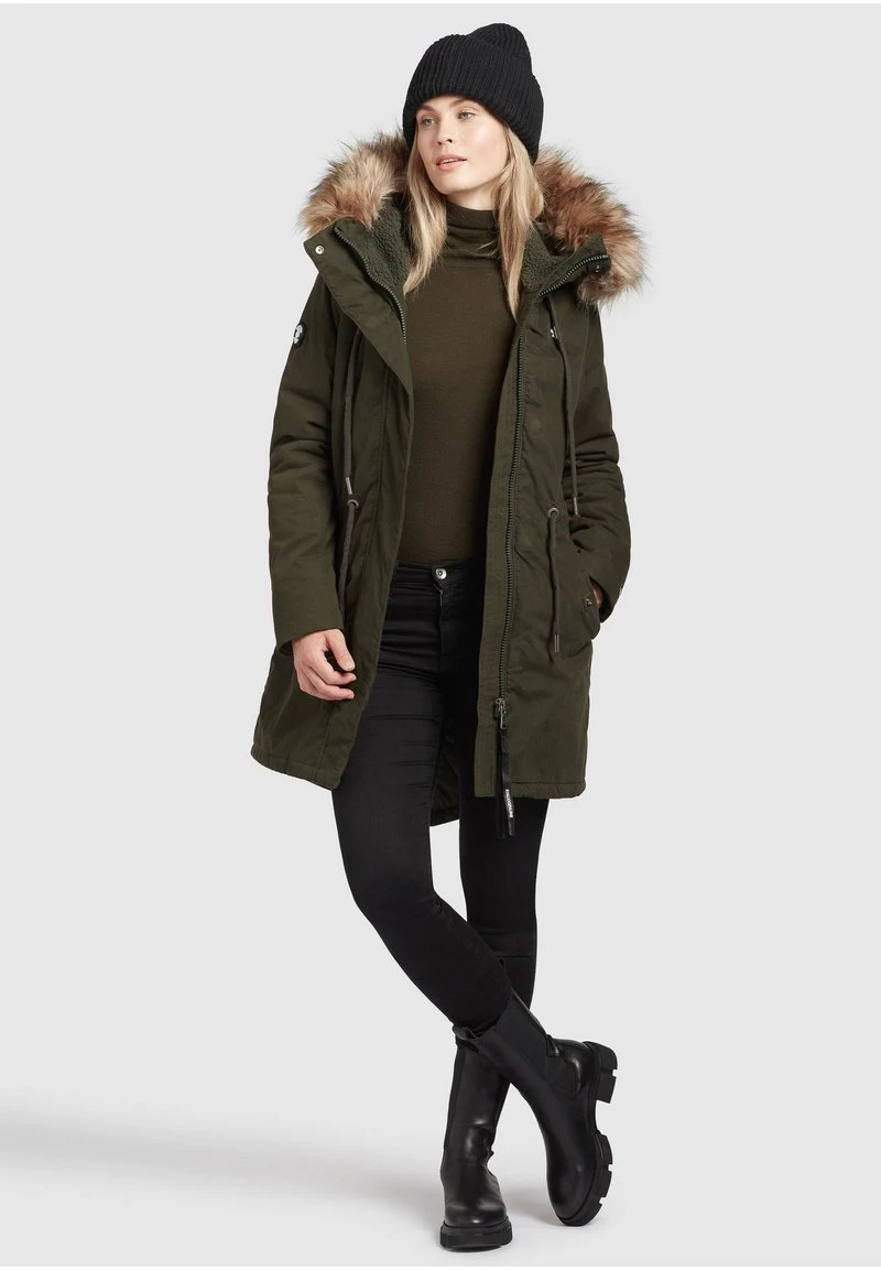 Khujo Femme CODISH Veste D'hiver Dunkelgrün 8 Khujo Femme CODISH Veste D'hiver Dunkelgrün – Image 6