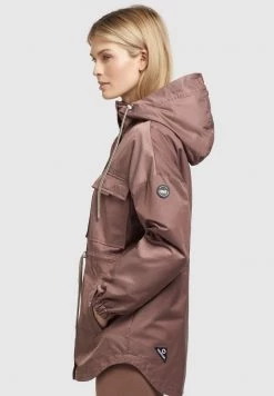 Khujo PRAYATA Parka Mauve Femme -Khujo Soldes ff0ead6eacd64590b4544d569bbbda8e